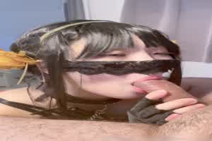 【百变嫩妹】【MewVely】Cosplay福利集，调教窒息口交啪啪  背景图片